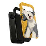 Sheepdog Hair Flip Phone Case Funny Dog Lover Gift