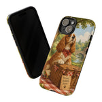 Cocker Spaniel Picnic Scene phone case | vintage dog art