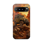 Land Cruiser FJ40 Classic 4x4 Red Rock Canyon Art Tough Phone Case