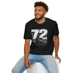 1972 Camaro Distressed 72 Second Gen Classic Classic Car T-Shirt Vintage Fan Gift
