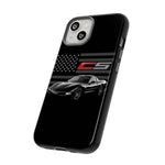 Black C5 Phone Case American Sports Car Tough Cover Gift