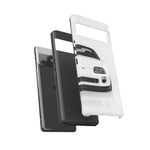 White MK4 Supra Phone Case, Retro 90s JDM Tough Cover for Car Enthusiasts