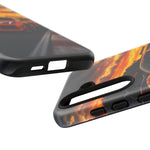 Orange C8 Z06 Flat Plane V8 Speed Art Tough Phone Case