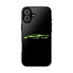 Lime Green C8 Corvette Phone Case for Chevy Fans, Tough Protective Cover