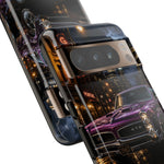 67 GTO Phone Case Purple, Rainy City Night Muscle Car Tough Cover