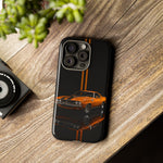 Orange Cuda Phone Case, Muscle Car Stripe Studio Cover, Gift