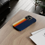 Retro Rainbow Stripe Phone Case | Tough Phone Case