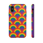 Rainbow Arch Stripe Retro Art Tough Phone Case