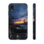 C8 GT Race Car Pit Lane Sunset Phone Case Tough Case