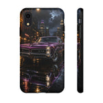 67 GTO Phone Case Purple, Rainy City Night Muscle Car Tough Cover