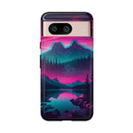 2 Rounds Canada Retina Artwork Vaporwave Phone Case – Landscape Aesthetic