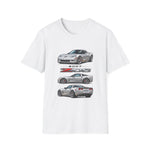 Silver 2007 C6 Z06 Illustration T-Shirt | Sports Car Trio