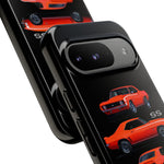1969 Camaro SS Orange Triple View Muscle Car Tough Phone Case
