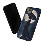 Geisha Parasol Moonlight Art Tough Phone Case
