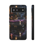67 GTO Phone Case Purple, Rainy City Night Muscle Car Tough Cover