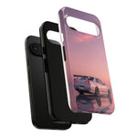 Silver Skyline R34 at Sunset Phone Case | Car Reflection Sky Case