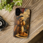 Poodle in Beret Phone Case | Vintage Paris Café Illustration