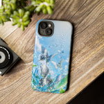 Copy of Silver Butterflies Tough Case | Blue Sky Water Droplets Phone Cover