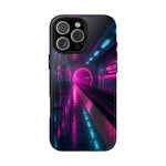 Neon Future Subway Station Tough Phone Case Cover Gift Art
