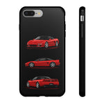 Red NSX Sports Car Phone Case Tough JDM 90s Classic Car Gift