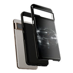 Black Sports Car Illustration 2023 Challenger SRT phone case | Car Drift Reflection