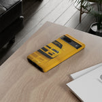 Yellow Skyline Phone Case, R34 GTR 90s JDM Legend Tough Cover for Men Gift