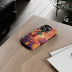 Retro Runner Sunset phone case | 80s Vaporwave jogging design