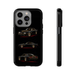 Trans Am Phone Case Black Gold, Three-View Vector Tough Cover