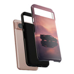 C8 Corvette Silhouette Pastel Horizon Case