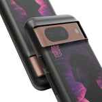 Melancholy Data Poster Phone Case, Glitch Anime Sky Tough Cover