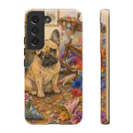 Guilty French Bulldog Phone Case, Confetti Watercolor Cover