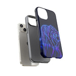 Neon Blue Tiger phone case | tough protective cover