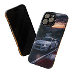 Skyline GT-R R34 White Nurburgring Speed Art Tough Phone Case