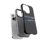Blue C7 Z06 Sports Car Tough Phone Case Track Style Cover Gift