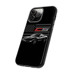 Black C5 Phone Case American Sports Car Tough Cover Gift