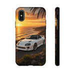 Supra MK4 Super White Targa Coastal Art Tough Phone Case