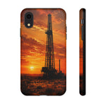Texas Oil Rig Sunset phone case | Tough Cases