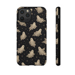 Vintage Ghost Pattern phone case | Halloween spooky stars design