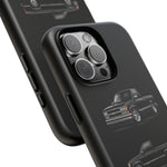 Black Silverado Classic Pickup Tough Phone Case for Chevy Truck Fans
