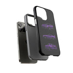 MK4 Supra Phone Case Purple, Three-View Vector Cover