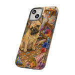 Guilty French Bulldog Phone Case, Confetti Watercolor Cover
