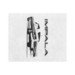 1964 Chevy Impala Lowrider Microfiber Throw Blanket Classic Car Gift