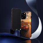 C8 Desert Highway Sunset Phone Case Tough Case for Corvette Drivers