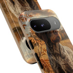 German Wirehaired Pointer Autumn Art Tough Phone Case