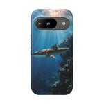 Cobia Reef Phone Case, Shaft of Light Ocean Fishing Tough Cover