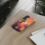 Retro Runner Sunset phone case | 80s Vaporwave jogging design