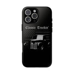 Classic Truckin Flag Chevy 3100 Pickup Tough Phone Case Cover Gift Art