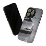 Silver C4 ZR1 Front View phone case | tough case for Vette Drivers