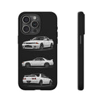 R32 Skyline Phone Case White, Three-View Vector Cover, Gift GTR Fans