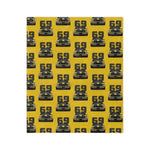 1969 Camaro Z28 Yellow Microfiber Throw Blanket Classic Muscle Car Gift